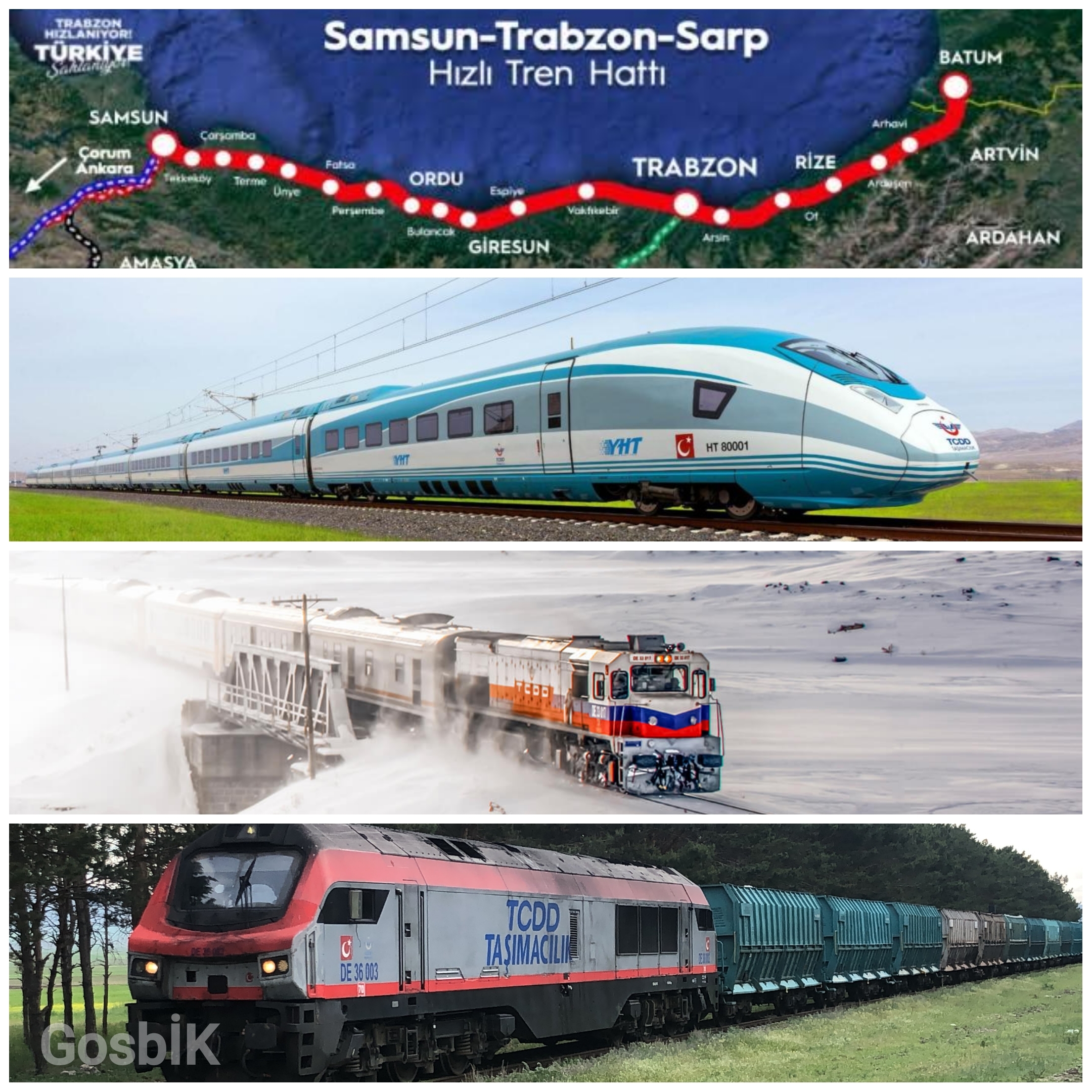 Türkiye’nin Yeni Lojistik Damarı: Samsun-Sarp Demiryolu Projesi 🚆
