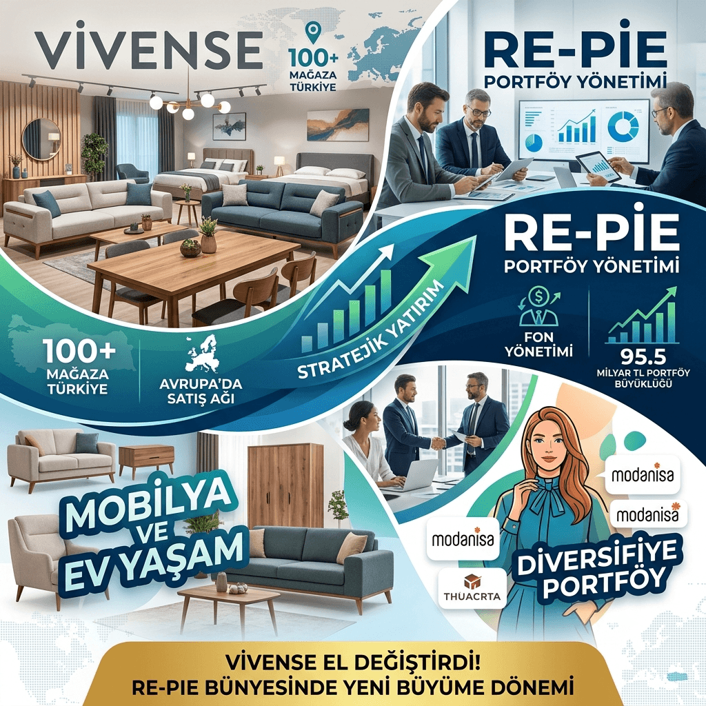 Vivense El Değiştirdi! Re-Pie'den Türkiye'nin Dev Mobilya Markasına Stratejik Satın Alma Hamlesi