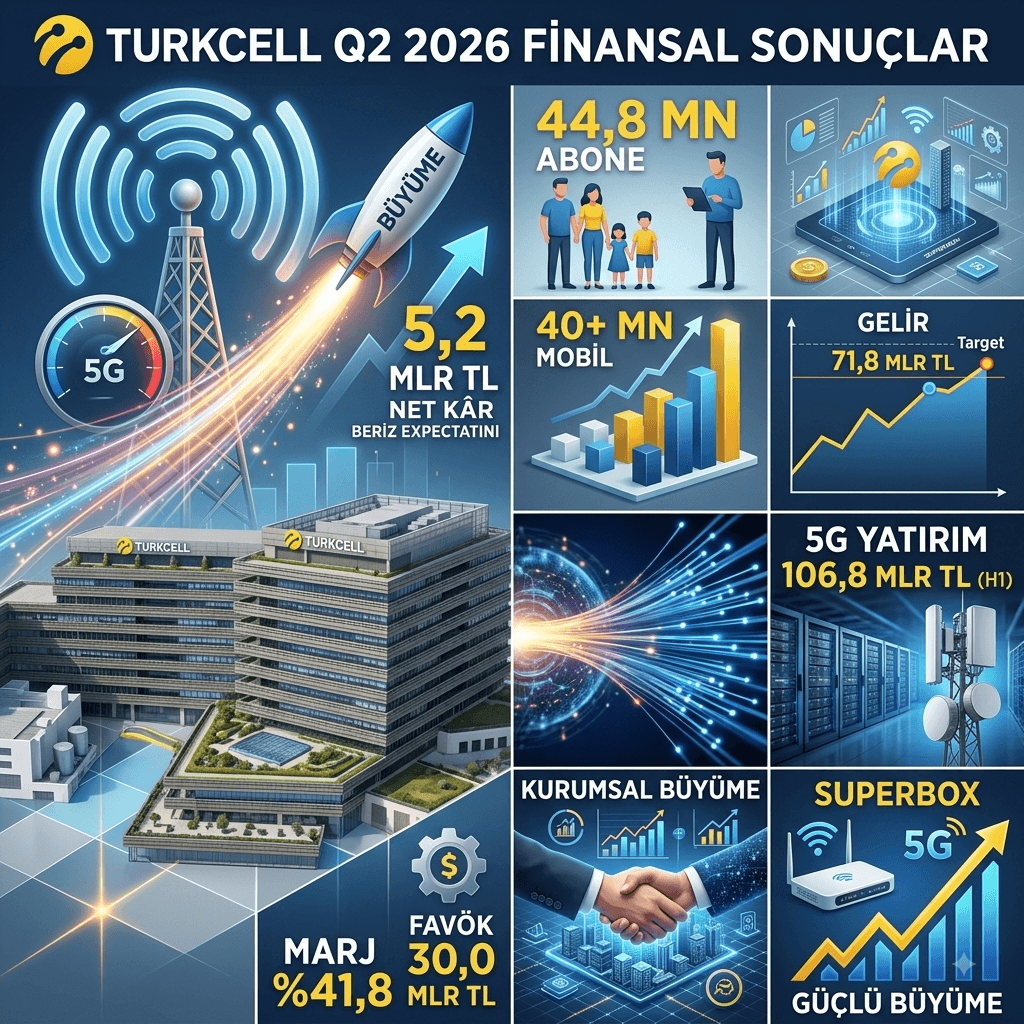 Turkcell’in Net Kârı 5,2 Milyar TL Oldu: Piyasa Beklentisini Açık Ara Aştı