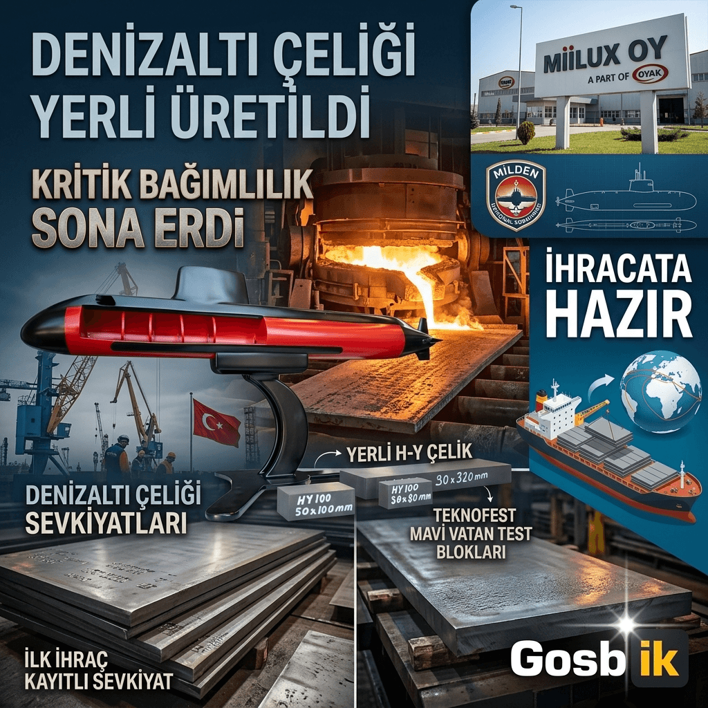 Türkiye Kritik Eşiği Aştı: Denizaltı Çeliğinde Dışa Bağımlılık Sona Erdi, İhracat Başlıyor